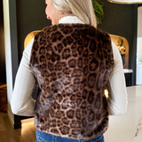 Faux Fur Leopard Vest