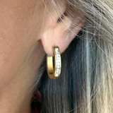 Englewood CZ Hoop Earring