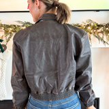 Leather Bomber Jacket