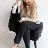 Denim Contrast Twofer Hoodie Jacket