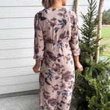 Long Sleeve Floral Maxi Dress