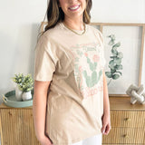 Oversized Cactus Graphic T-Shirt