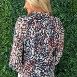 Floral Pattern Blouse Top