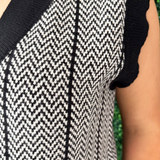 Sleeveless Striped Sweater Vest