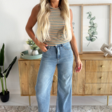 Striped Knit Tank Top