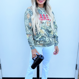 Nebraska Husker Filled Gault Sweatshirt