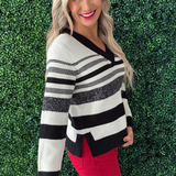 Long Sleeve V-Neck Sweater