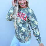 Nebraska Husker Filled Gault Sweatshirt