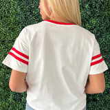 Game Day Contrast Knit Top