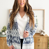 Long Sleeve Open Front Sweater Coat