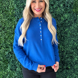 Henley Button Up Sweater