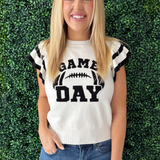 Ruffled Sleeve Game Day Sweater