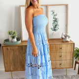 Eyelet Lace Tube Dress