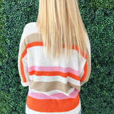 Multi Striped Lightweight Sweater