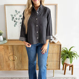 Washed Button Up Jacket