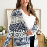 Long Sleeve Open Front Sweater Coat