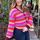 V Neck Button Down Cardigan