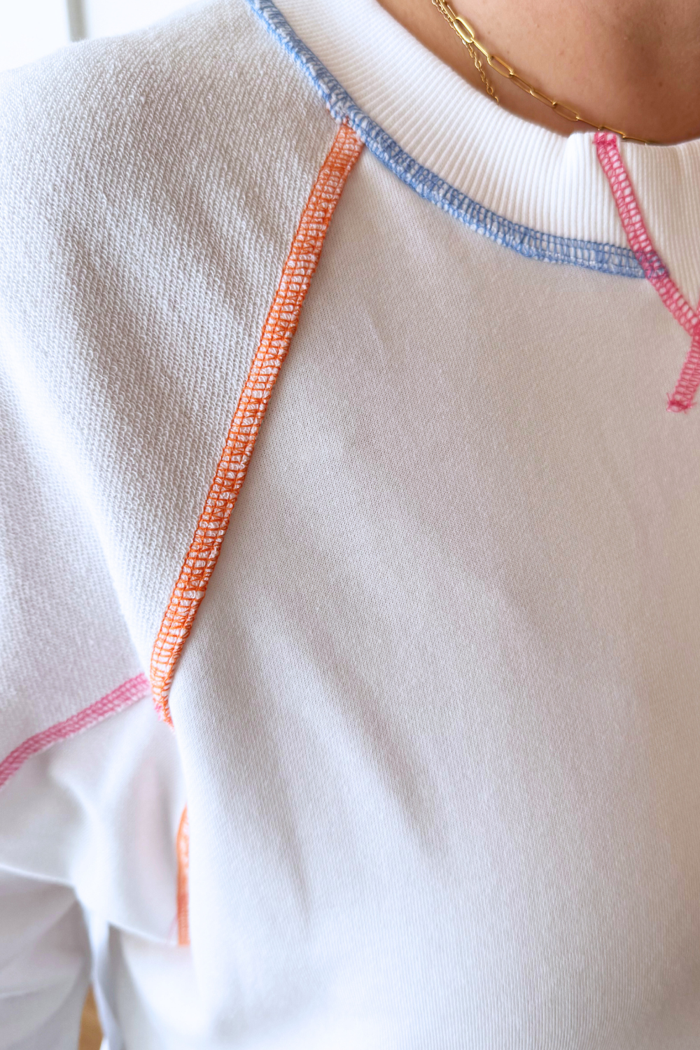 Colored Stitch Sweatshirt