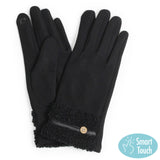 Teddy Fur Cuff Gloves