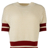 Zyla Pullover Ringer Sleeve Sweater Top