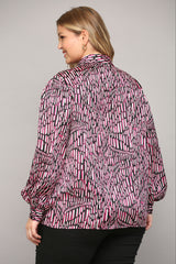 Abstract Button Down Shirt