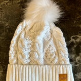 Cable Knit Pom Hat