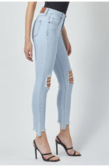 Amelia 29" Inseam Skinny W/ Destructed Hem