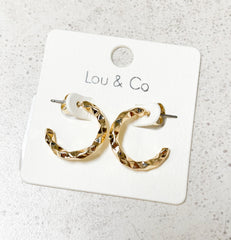 Textured Small Hoop
