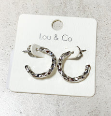 Textured Small Hoop
