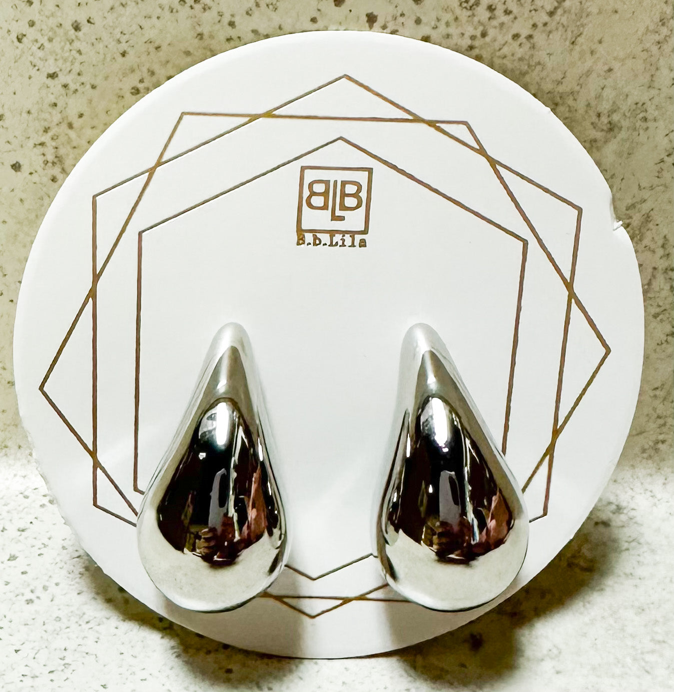 Mirror Mirror Tear Drop Studs