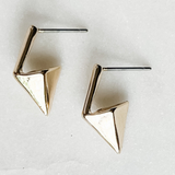 Dainty Pyramid Post Earrings