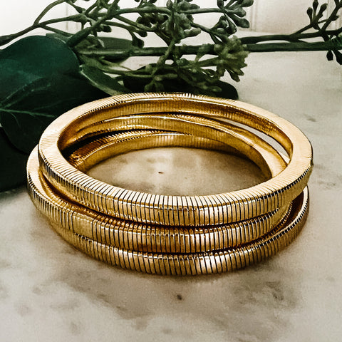 3-Strand Stretch Wire Bracelet