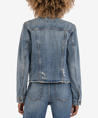 Julia Crop Jacket W/ Drop Shoulder