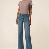 Jean High Rise Wide Leg Front Seam