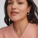 Cailin Crystal Hoop Earrings