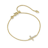 Cross Crystal Delicate Chain Bracelet