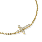 Cross Crystal Delicate Chain Bracelet