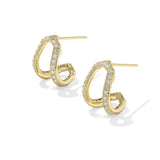 Daphne Pave Huggie Earrings