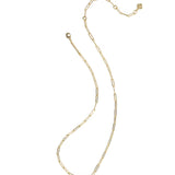 Elisa Enamel Frame Paperclip Necklace
