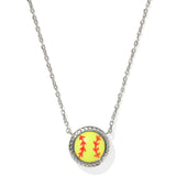 Softball Short Pendant Necklace