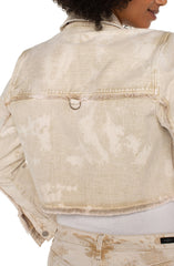 Cropped Utility Jacket Patched Pocket
