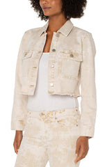 Cropped Utility Jacket Patched Pocket