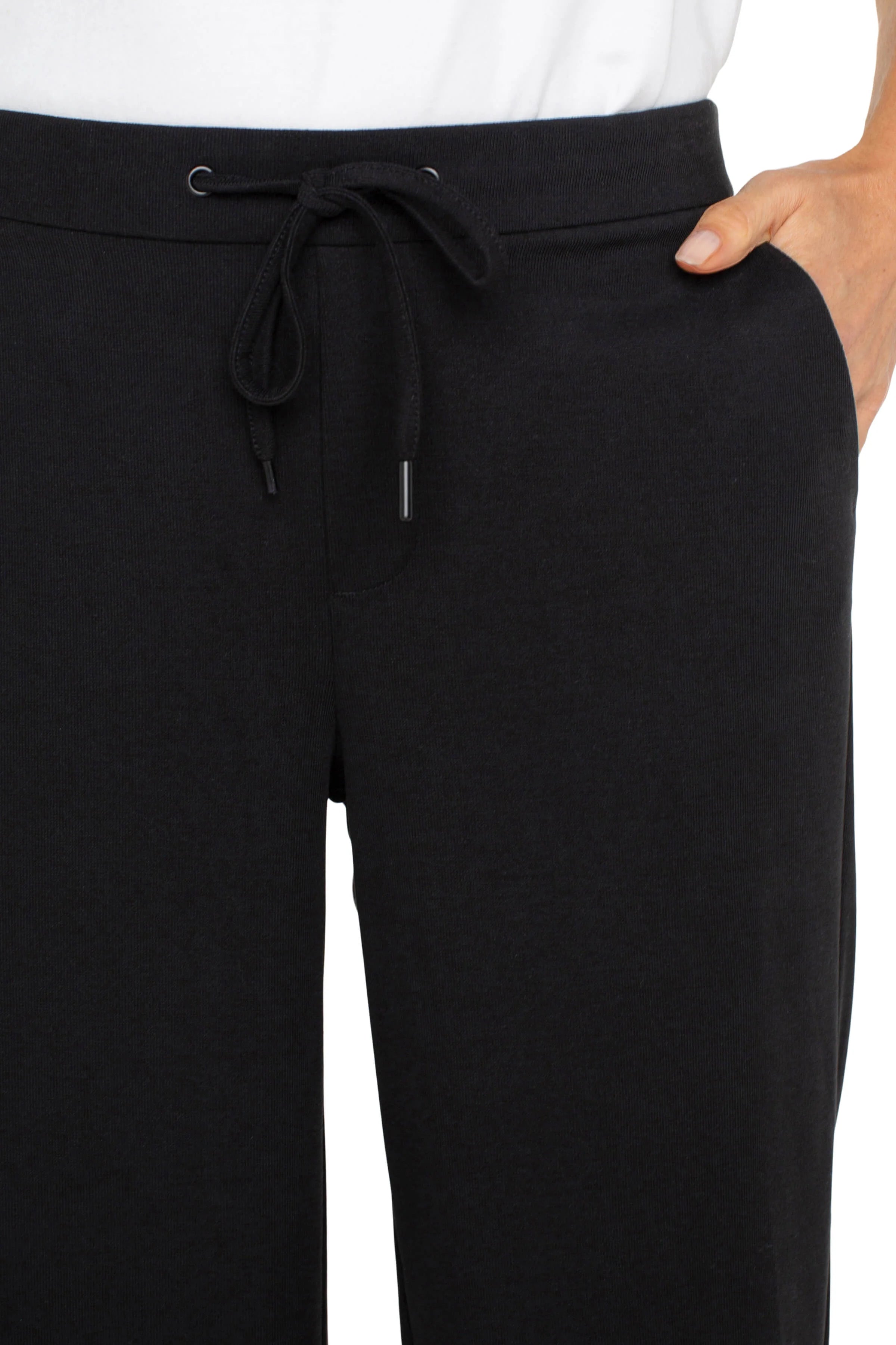 Pull On Wide Leg Crop Trouser