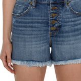 Christine HR A-Line Short Exposed Button