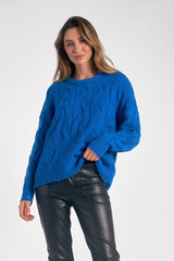 Round Neck Chunky Knit Sweater