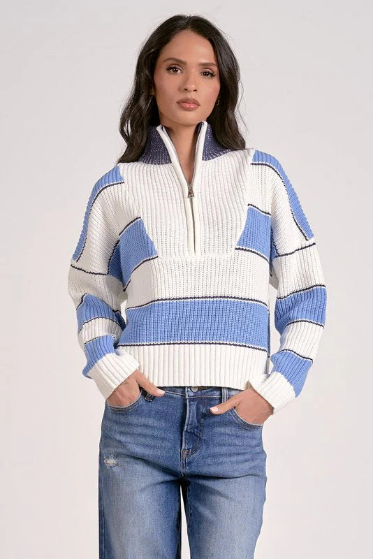 Half Zip Collared Sweater
