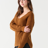 Textured Stitch Bevelled Hem Sweater