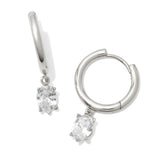 Cailin Single Stone Huggie Earrings