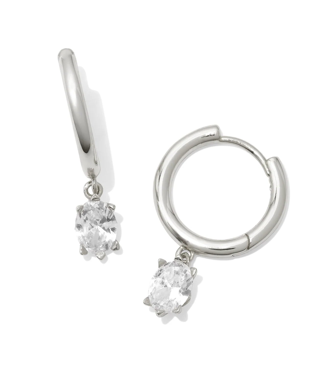 Cailin Single Stone Huggie Earrings