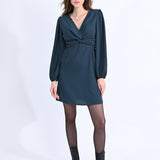 Twisted Middle Long Sleeve Dress